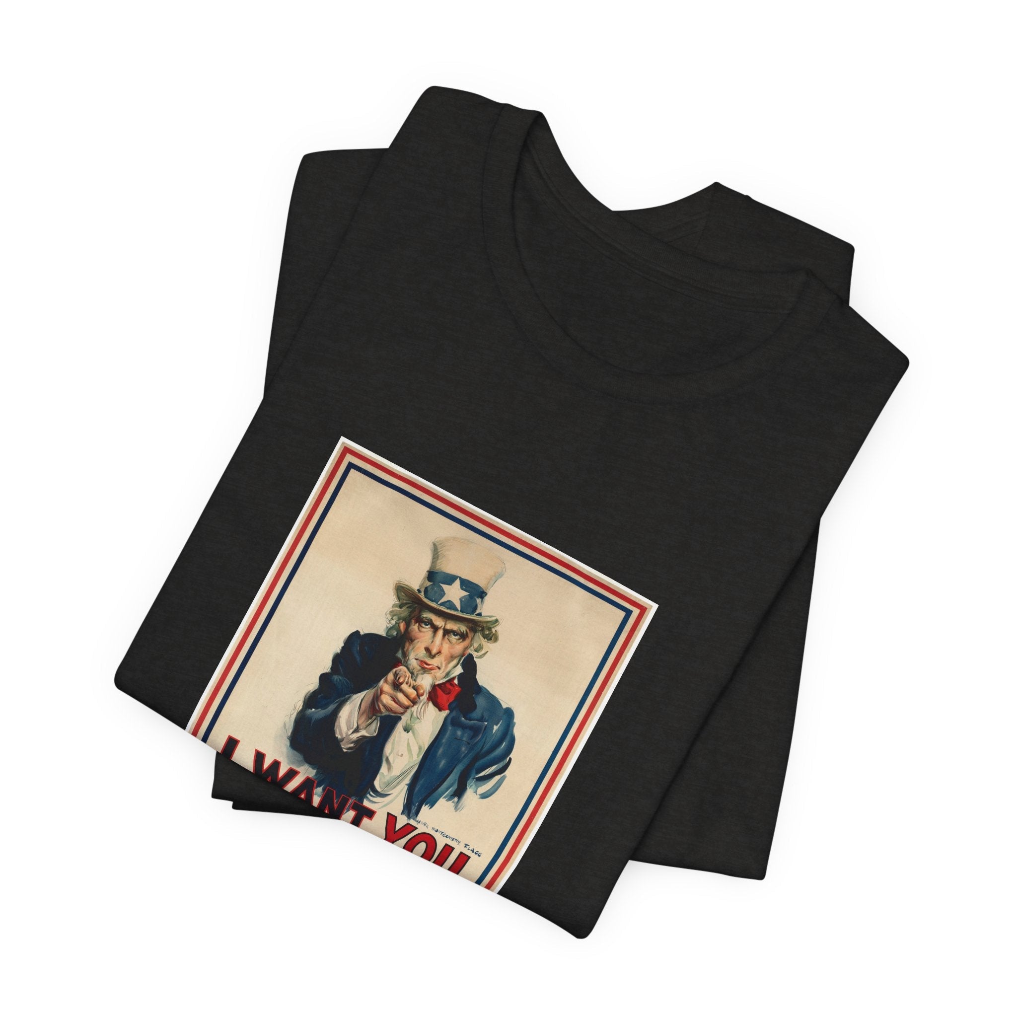 POP Culture Classics Uncle Sam I Want You Unisex Jersey Short Sleeve T-Shirt - POPvault