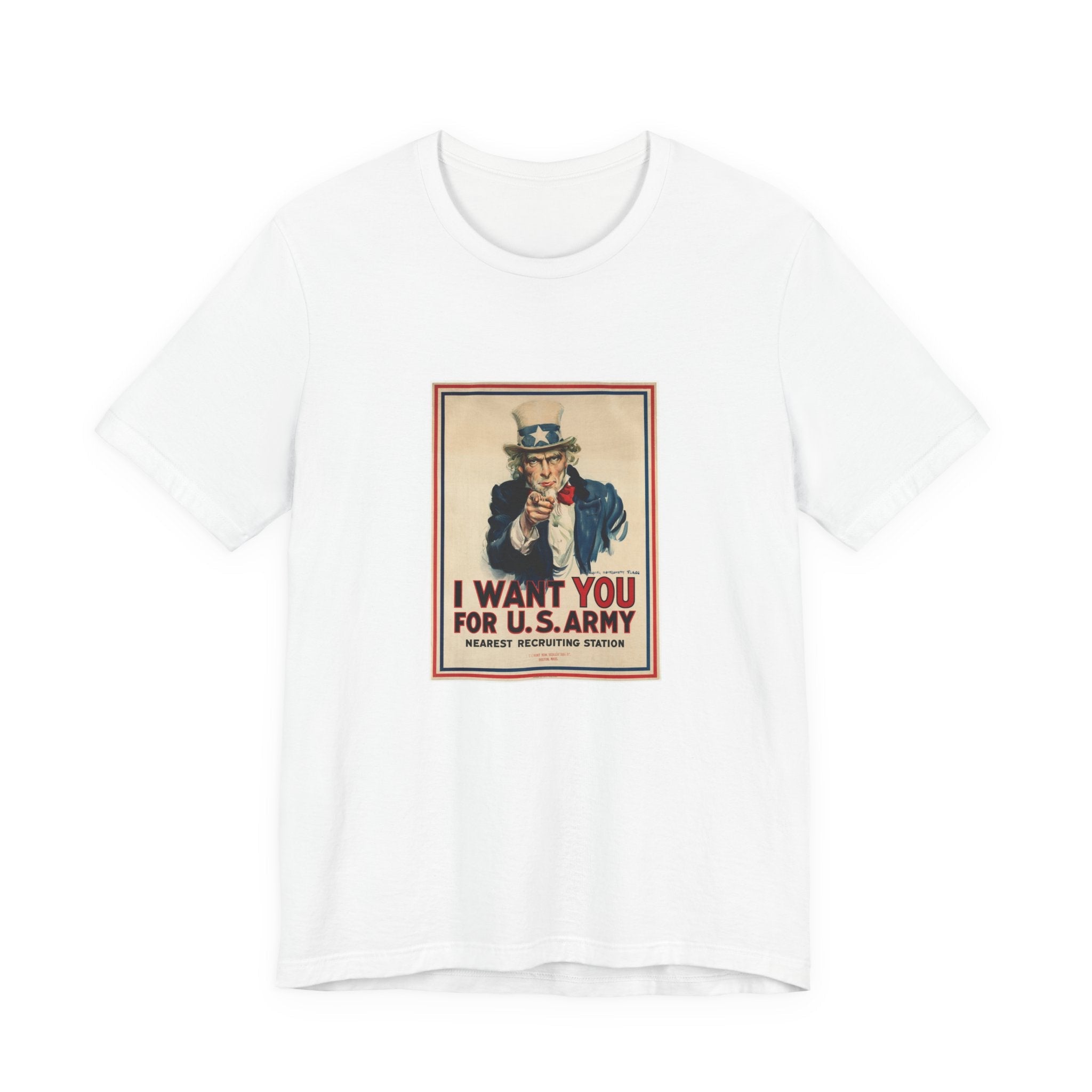 POP Culture Classics Uncle Sam I Want You Unisex Jersey Short Sleeve T-Shirt - POPvault