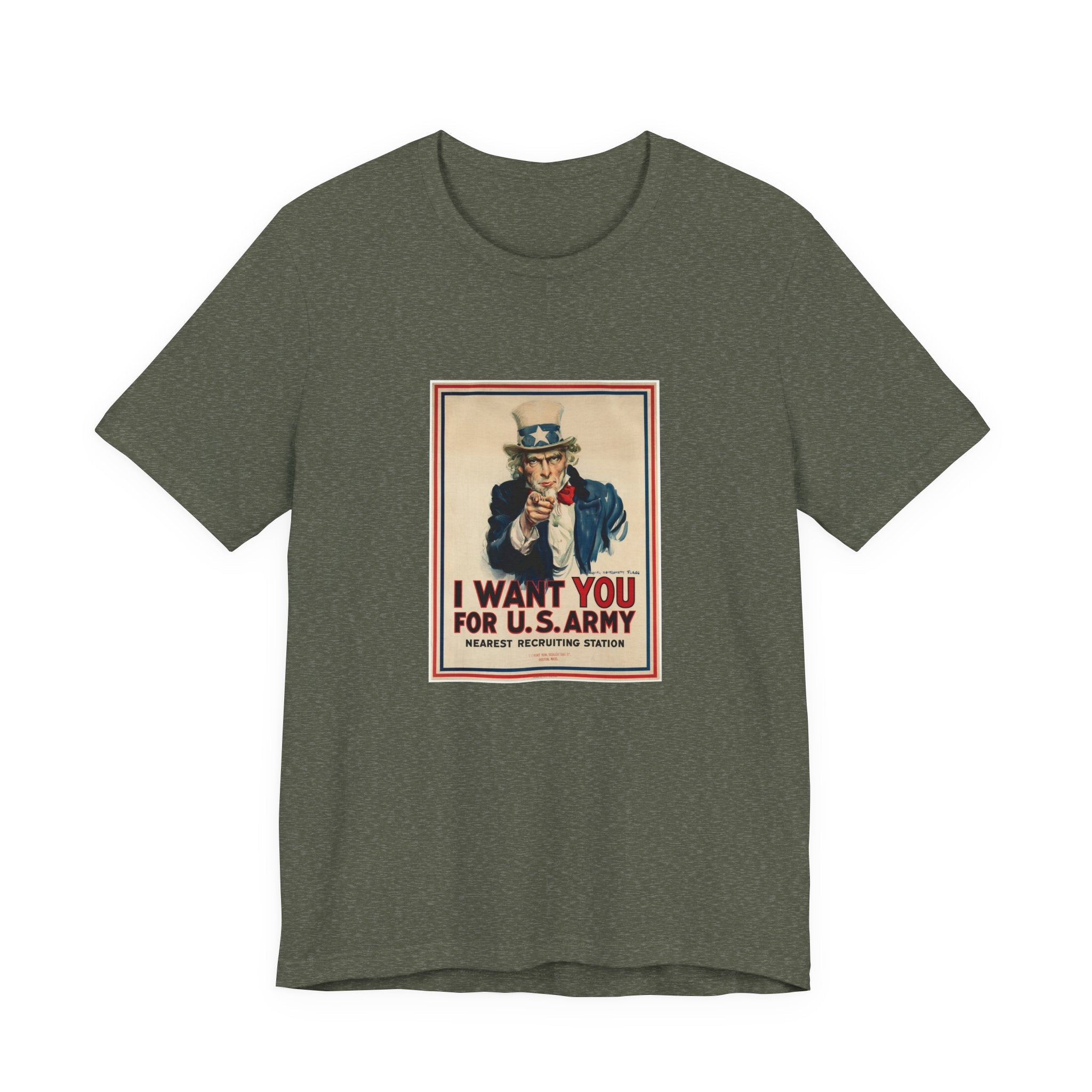 POP Culture Classics Uncle Sam I Want You Unisex Jersey Short Sleeve T-Shirt - POPvault