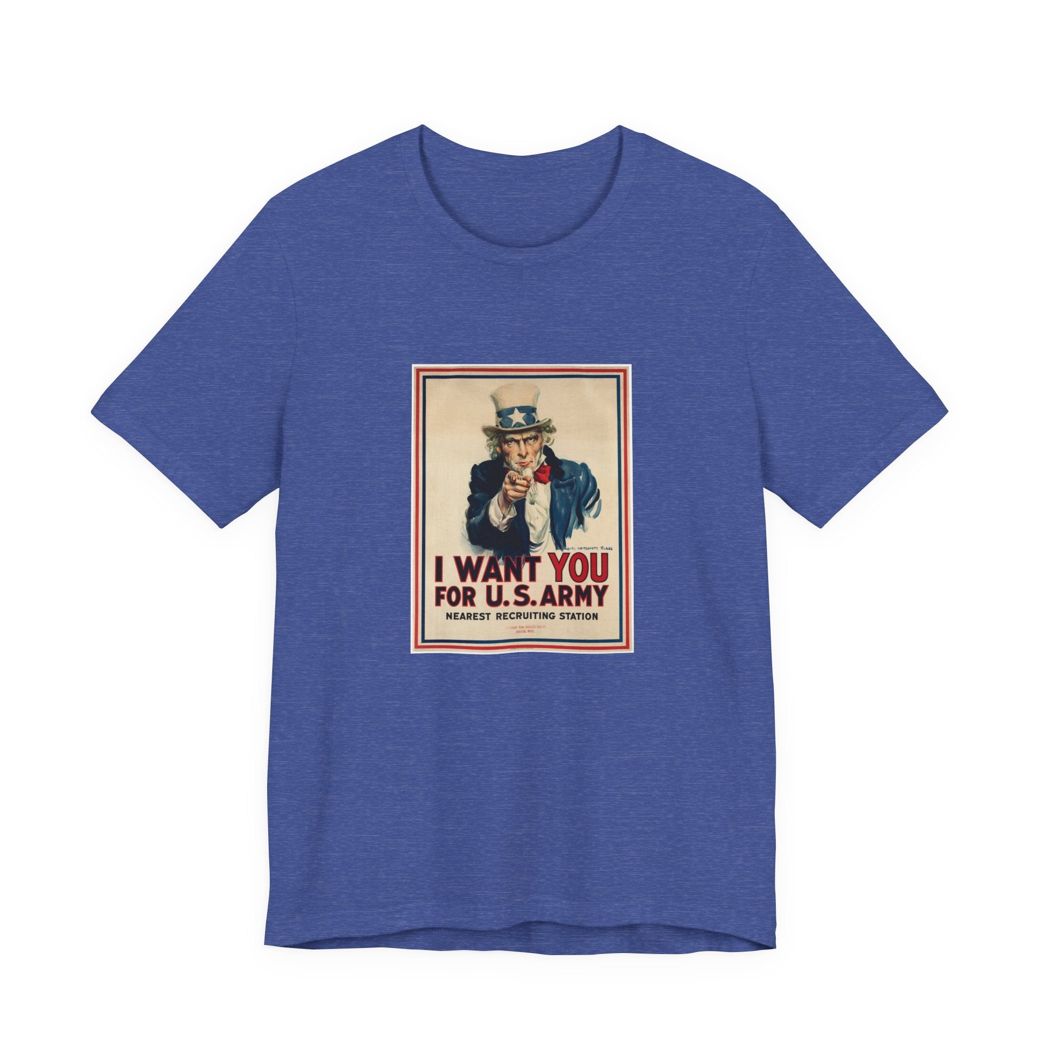 POP Culture Classics Uncle Sam I Want You Unisex Jersey Short Sleeve T-Shirt - POPvault