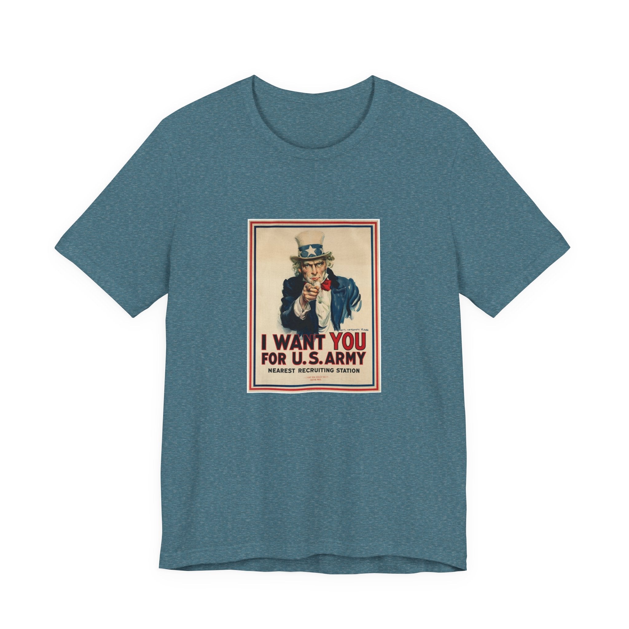 POP Culture Classics Uncle Sam I Want You Unisex Jersey Short Sleeve T-Shirt - POPvault