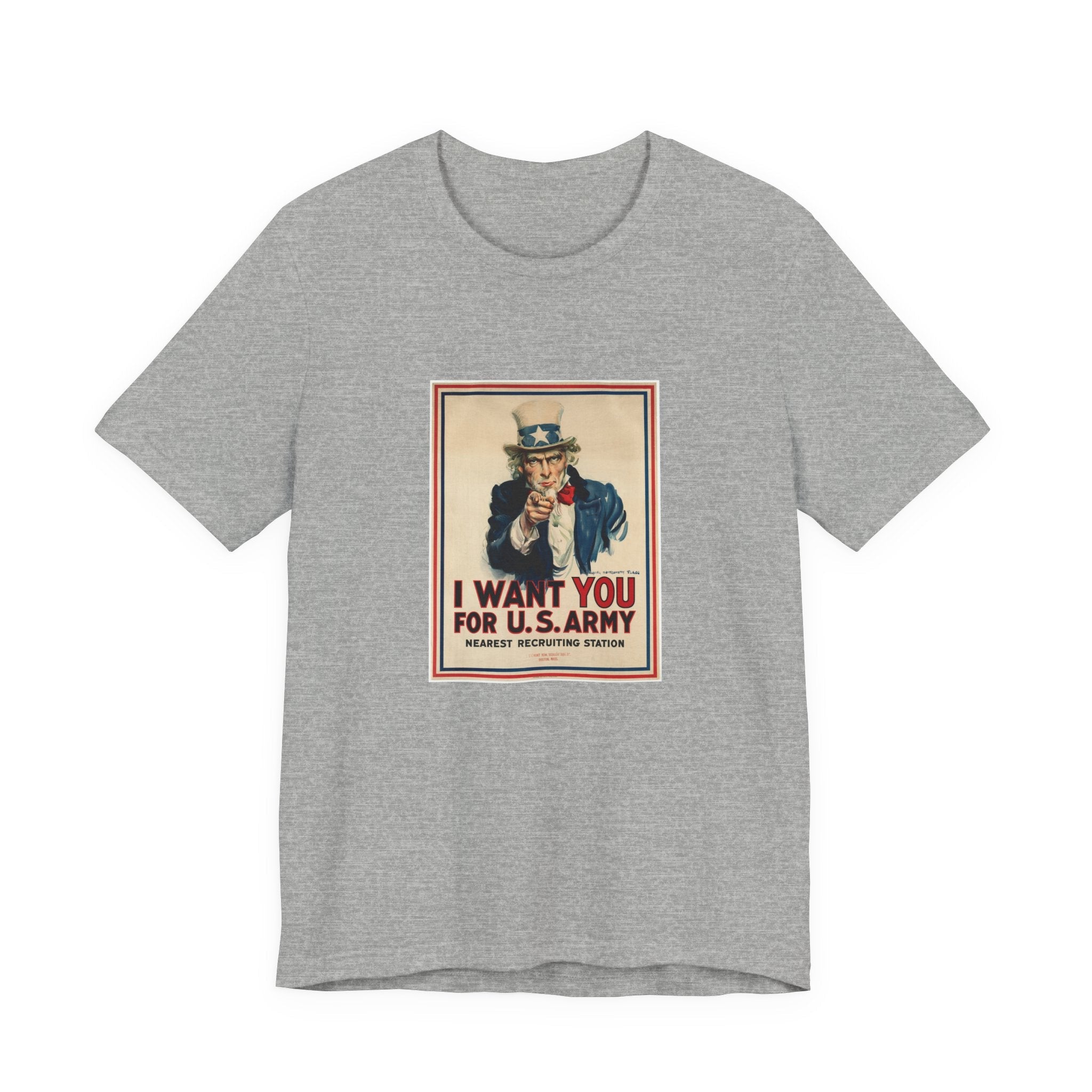 POP Culture Classics Uncle Sam I Want You Unisex Jersey Short Sleeve T-Shirt - POPvault