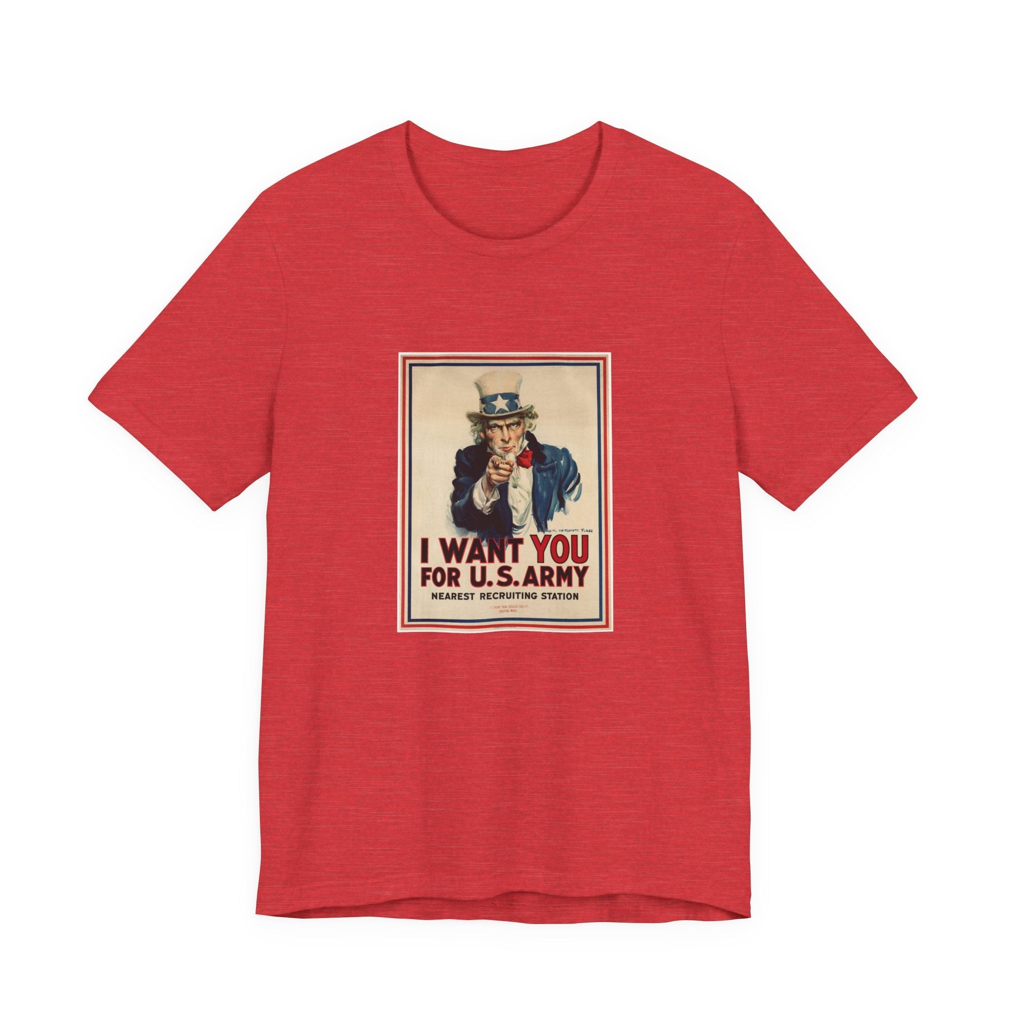 POP Culture Classics Uncle Sam I Want You Unisex Jersey Short Sleeve T-Shirt - POPvault