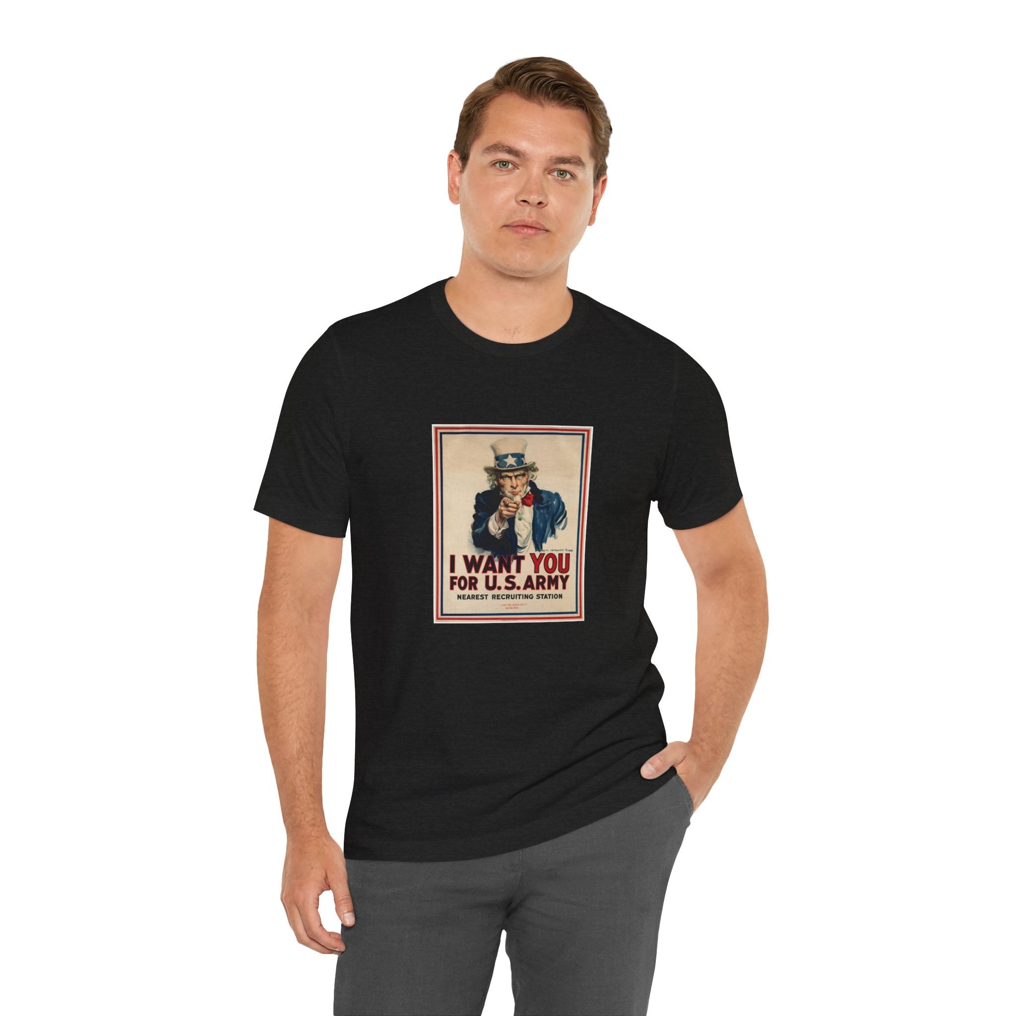 POP Culture Classics Uncle Sam I Want You Unisex Jersey Short Sleeve T-Shirt - POPvault