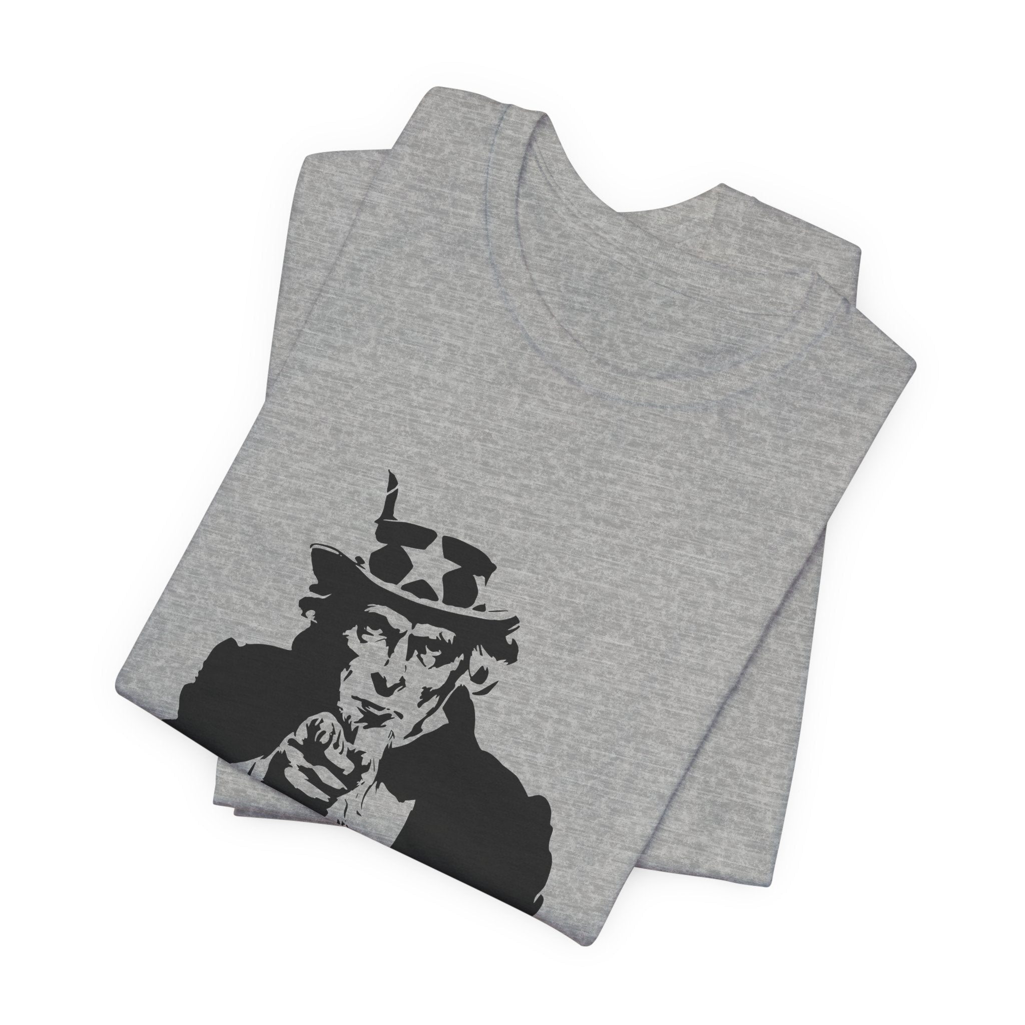 POP Culture Classics Uncle Sam Unisex Jersey Short Sleeve T-Shirt - POPvault