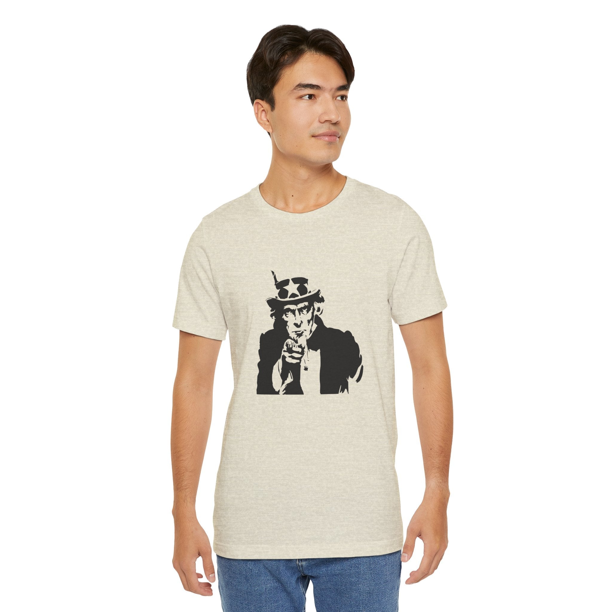 POP Culture Classics Uncle Sam Unisex Jersey Short Sleeve T-Shirt - POPvault