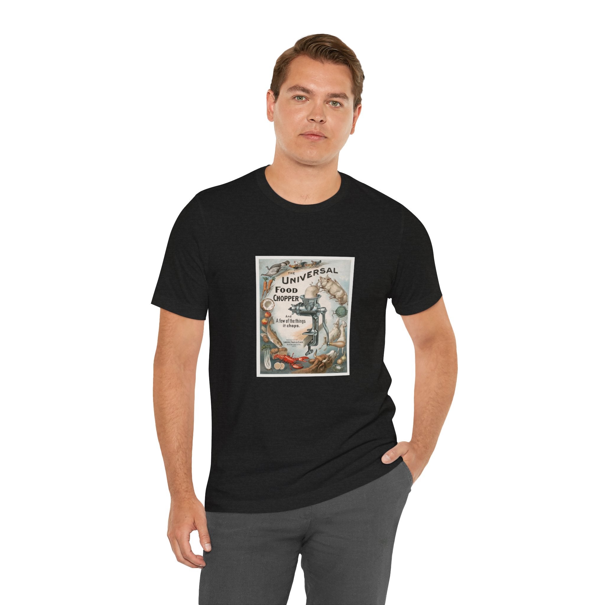 POP Culture Classics Universal Food Chopper Unisex Jersey Short Sleeve T-Shirt - POPvault