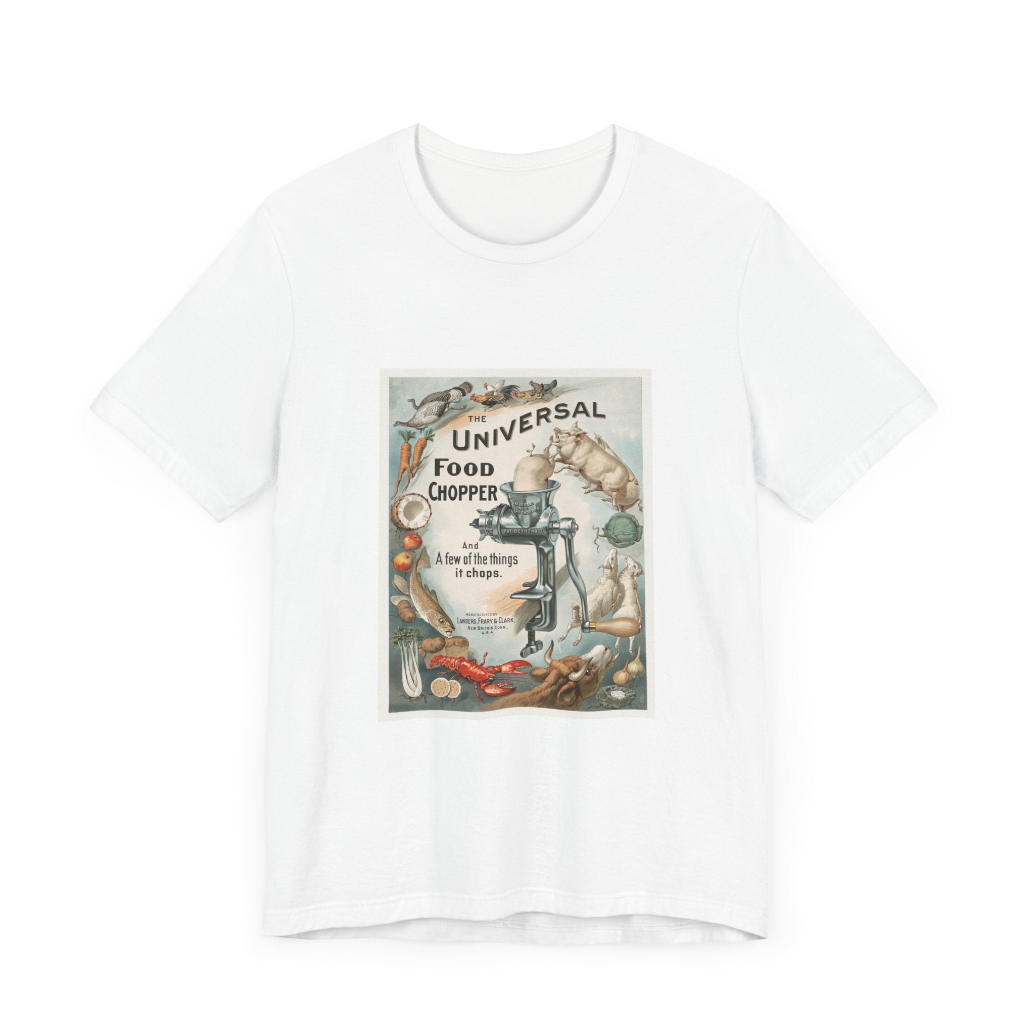 POP Culture Classics Universal Food Chopper Unisex Jersey Short Sleeve T-Shirt - POPvault