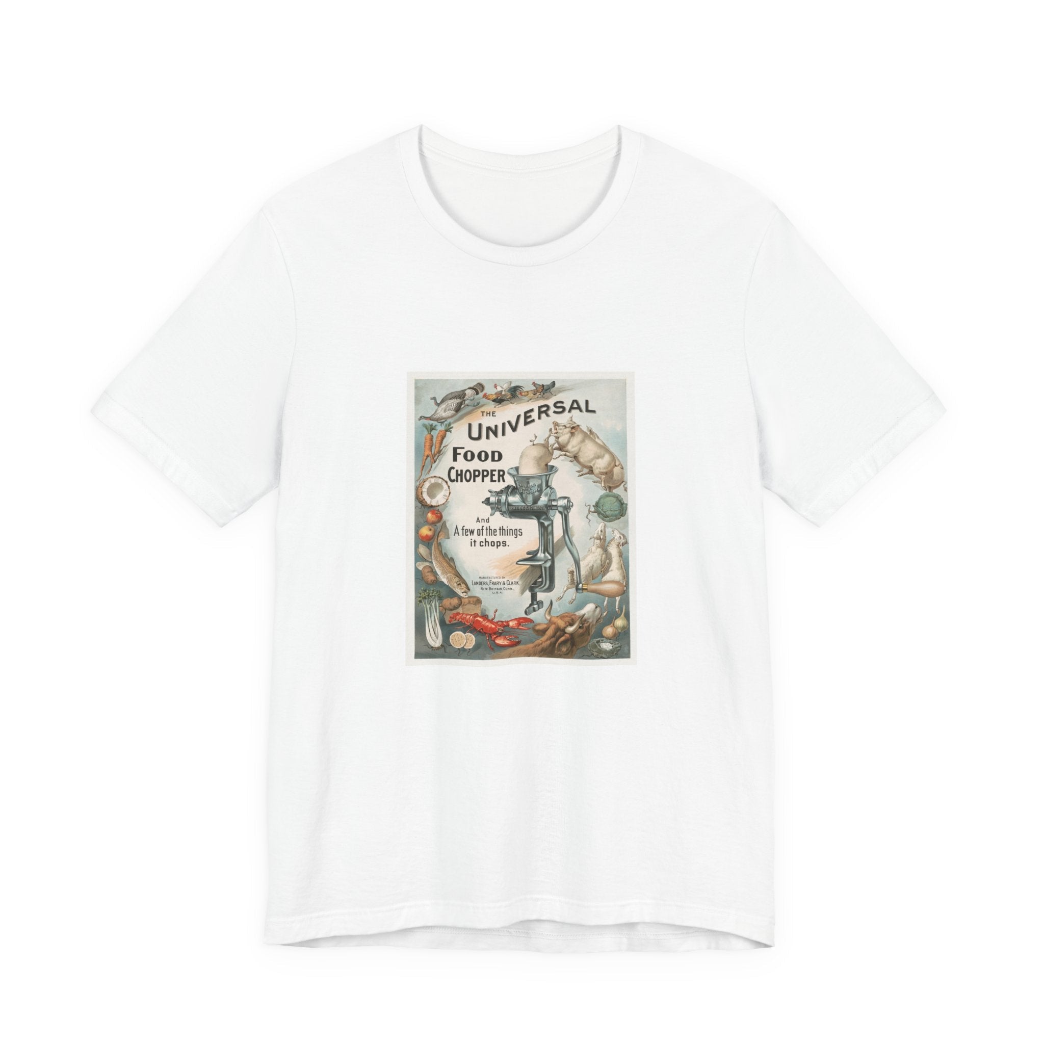 POP Culture Classics Universal Food Chopper Unisex Jersey Short Sleeve T-Shirt - POPvault
