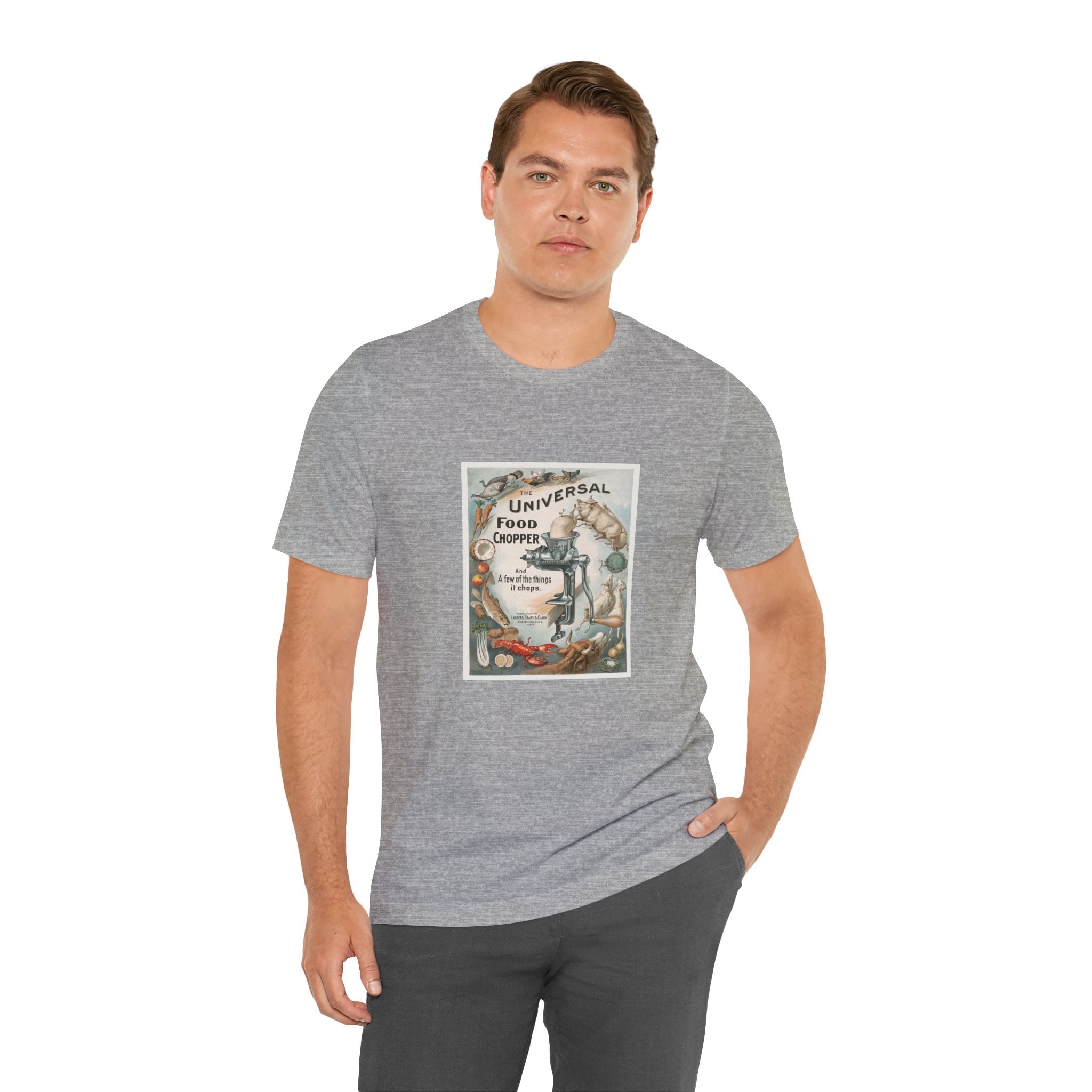 POP Culture Classics Universal Food Chopper Unisex Jersey Short Sleeve T-Shirt - POPvault