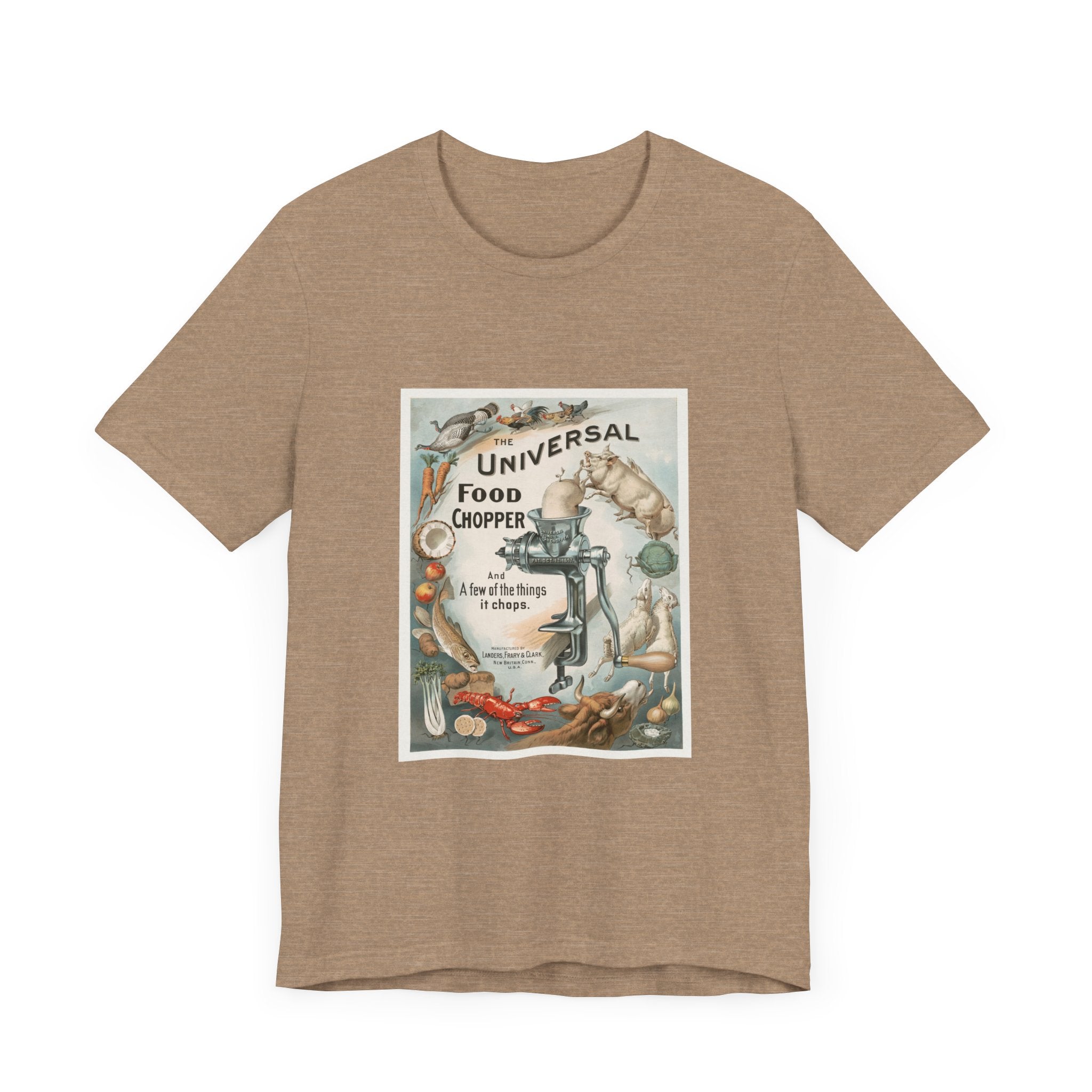 POP Culture Classics Universal Food Chopper Unisex Jersey Short Sleeve T-Shirt - POPvault