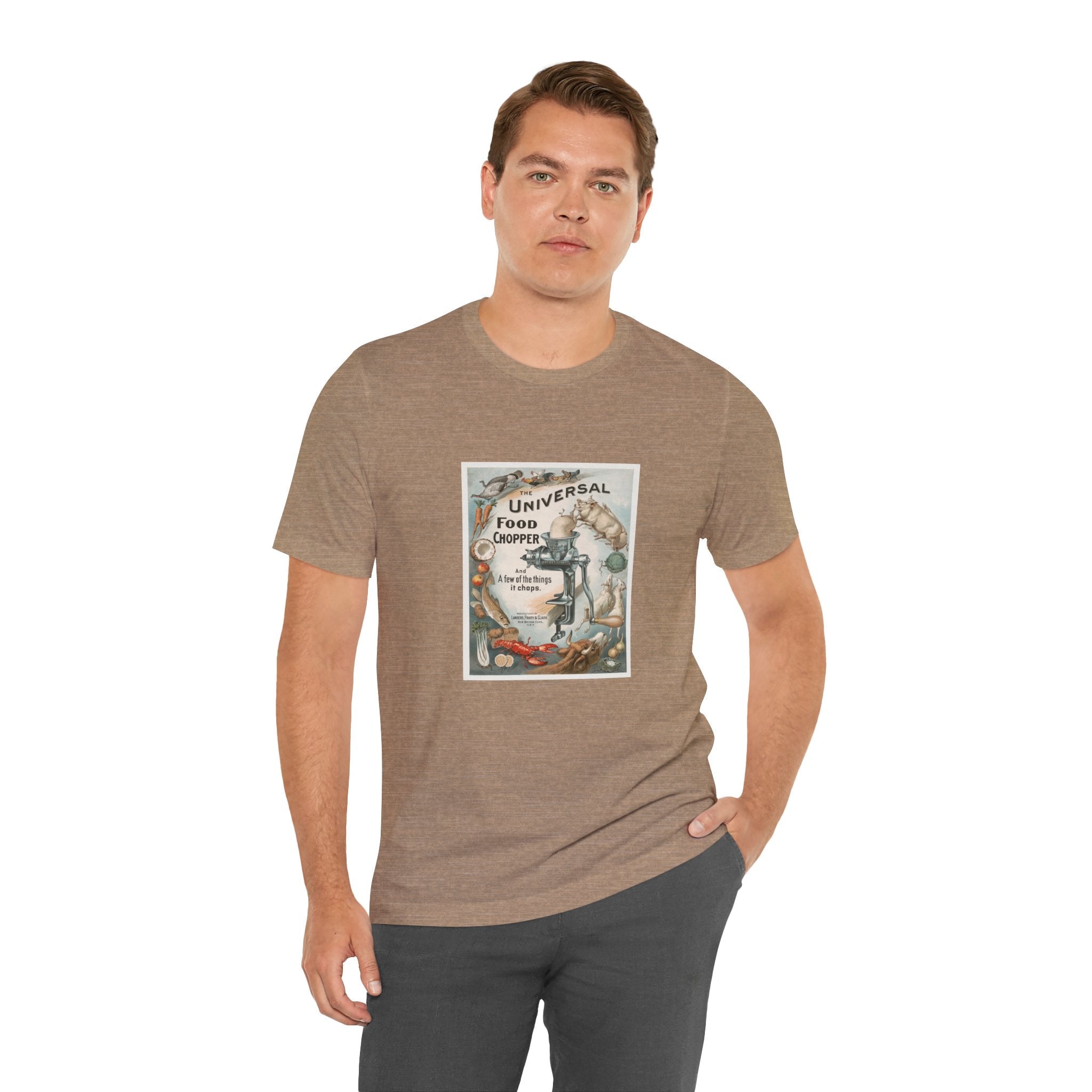 POP Culture Classics Universal Food Chopper Unisex Jersey Short Sleeve T-Shirt - POPvault