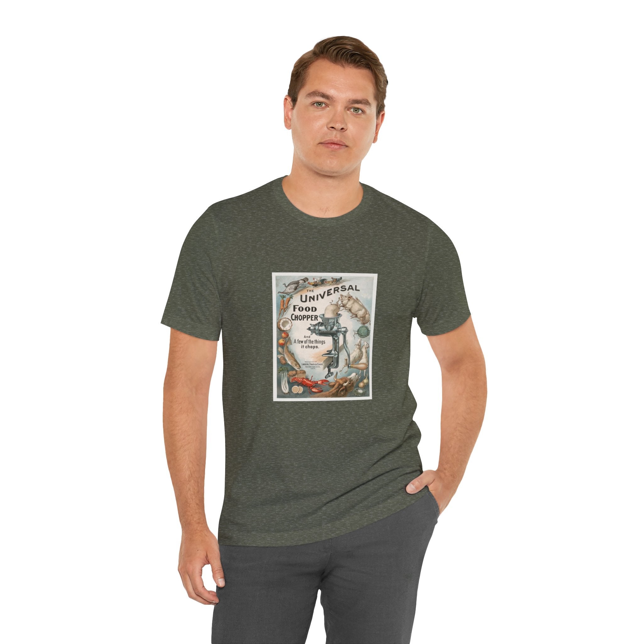POP Culture Classics Universal Food Chopper Unisex Jersey Short Sleeve T-Shirt - POPvault