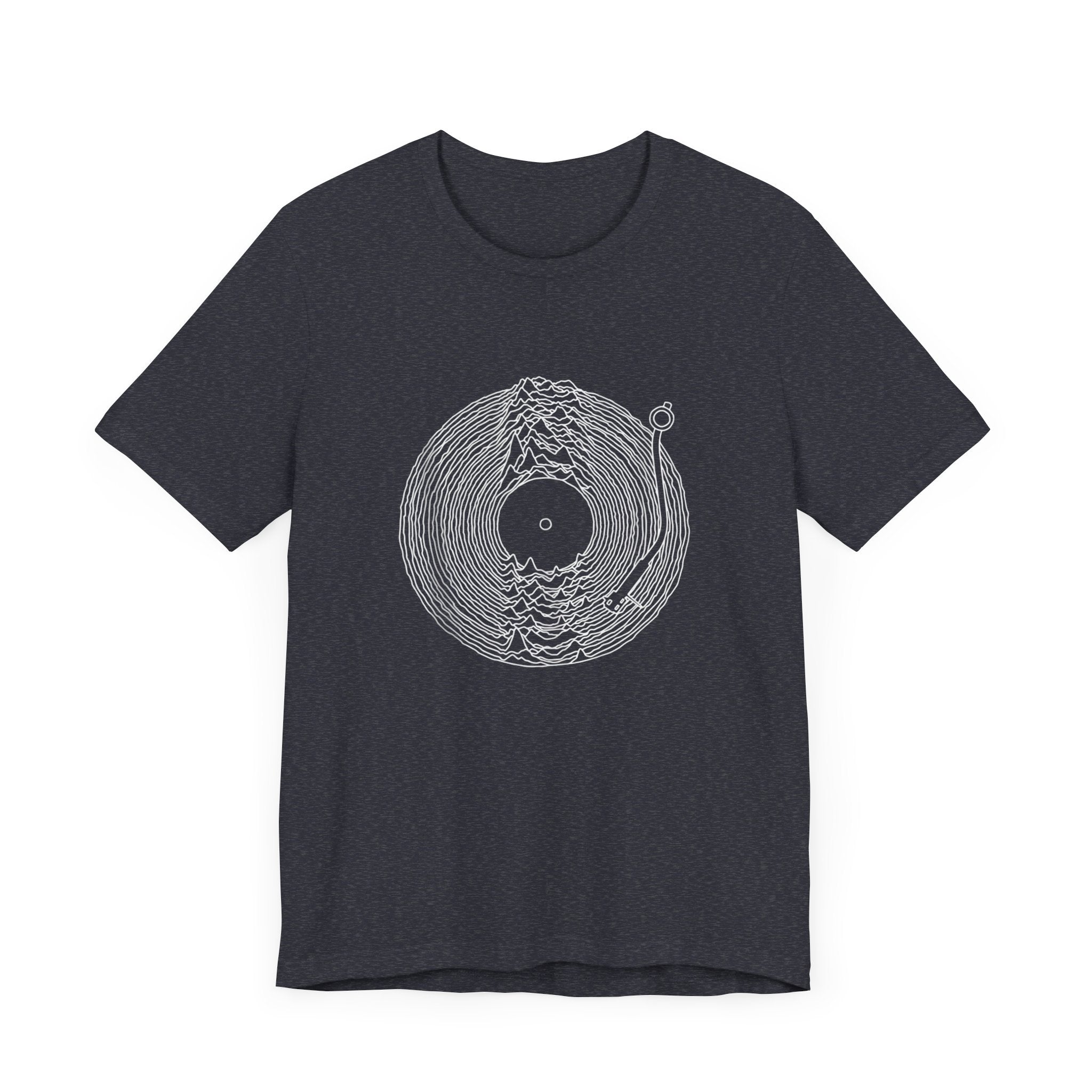 POP Culture Classics Unknown Pleasures Record Unisex Jersey Short Sleeve T-Shirt - POPvault