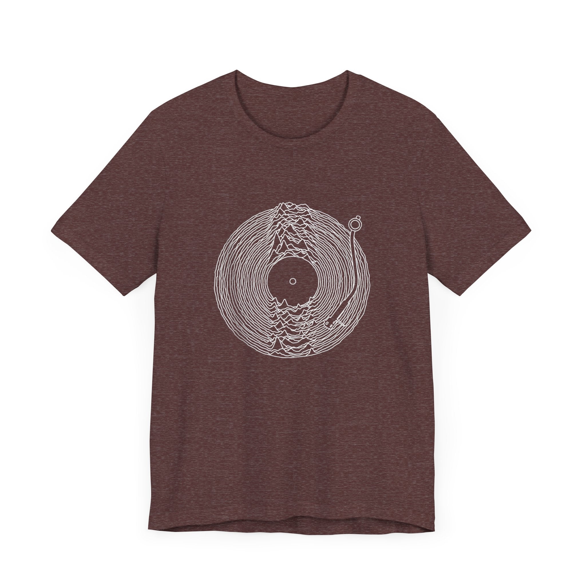 POP Culture Classics Unknown Pleasures Record Unisex Jersey Short Sleeve T-Shirt - POPvault