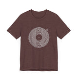 POP Culture Classics Unknown Pleasures Record Unisex Jersey Short Sleeve T-Shirt - POPvault