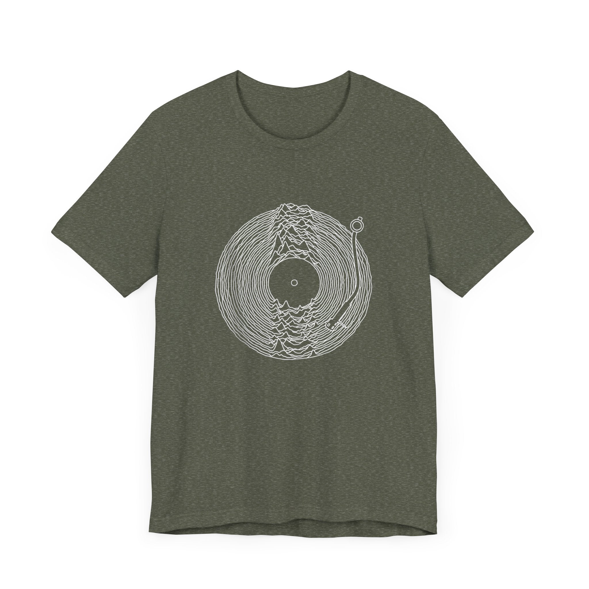 POP Culture Classics Unknown Pleasures Record Unisex Jersey Short Sleeve T-Shirt - POPvault