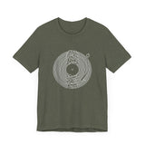 POP Culture Classics Unknown Pleasures Record Unisex Jersey Short Sleeve T-Shirt - POPvault