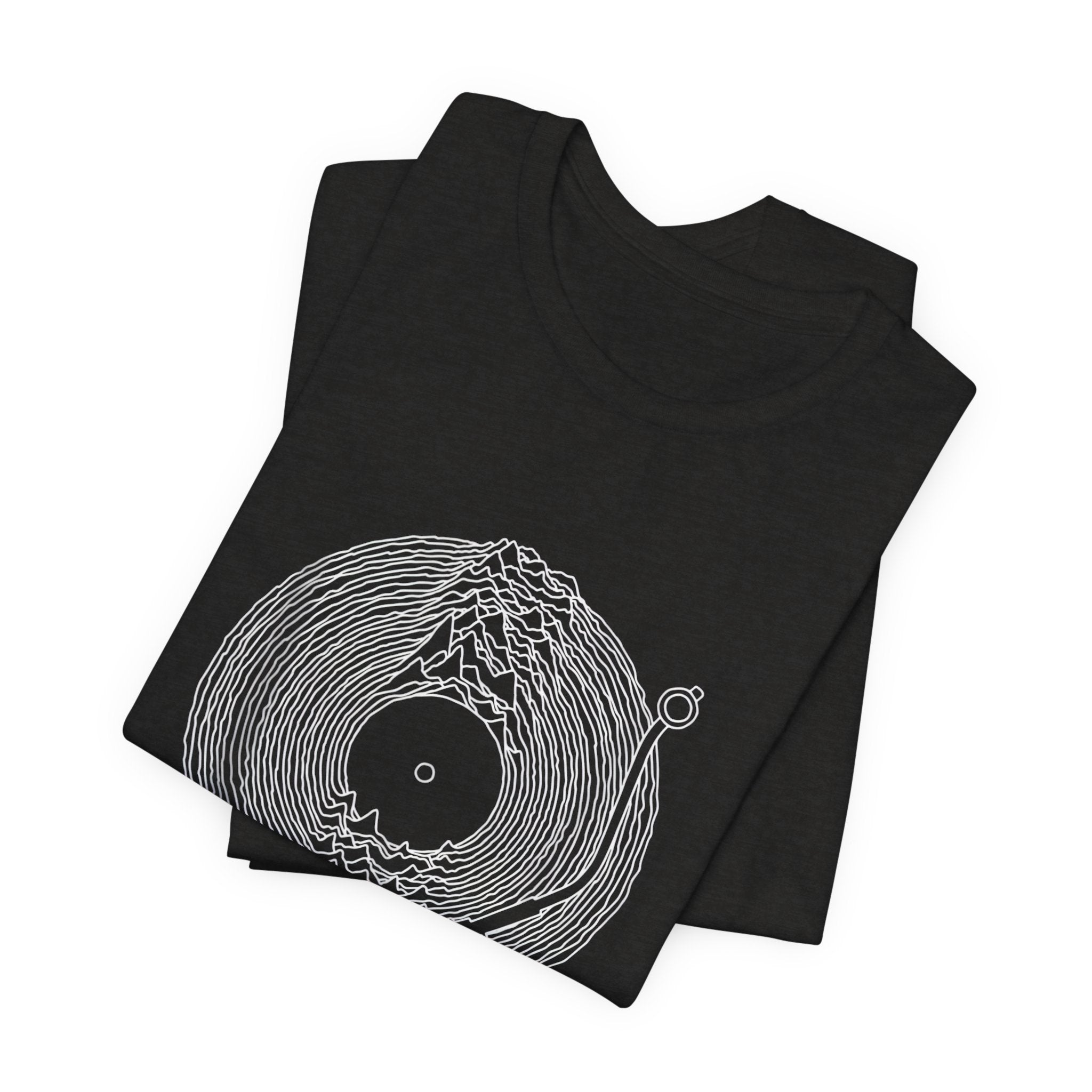 POP Culture Classics Unknown Pleasures Record Unisex Jersey Short Sleeve T-Shirt - POPvault