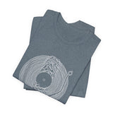 POP Culture Classics Unknown Pleasures Record Unisex Jersey Short Sleeve T-Shirt - POPvault