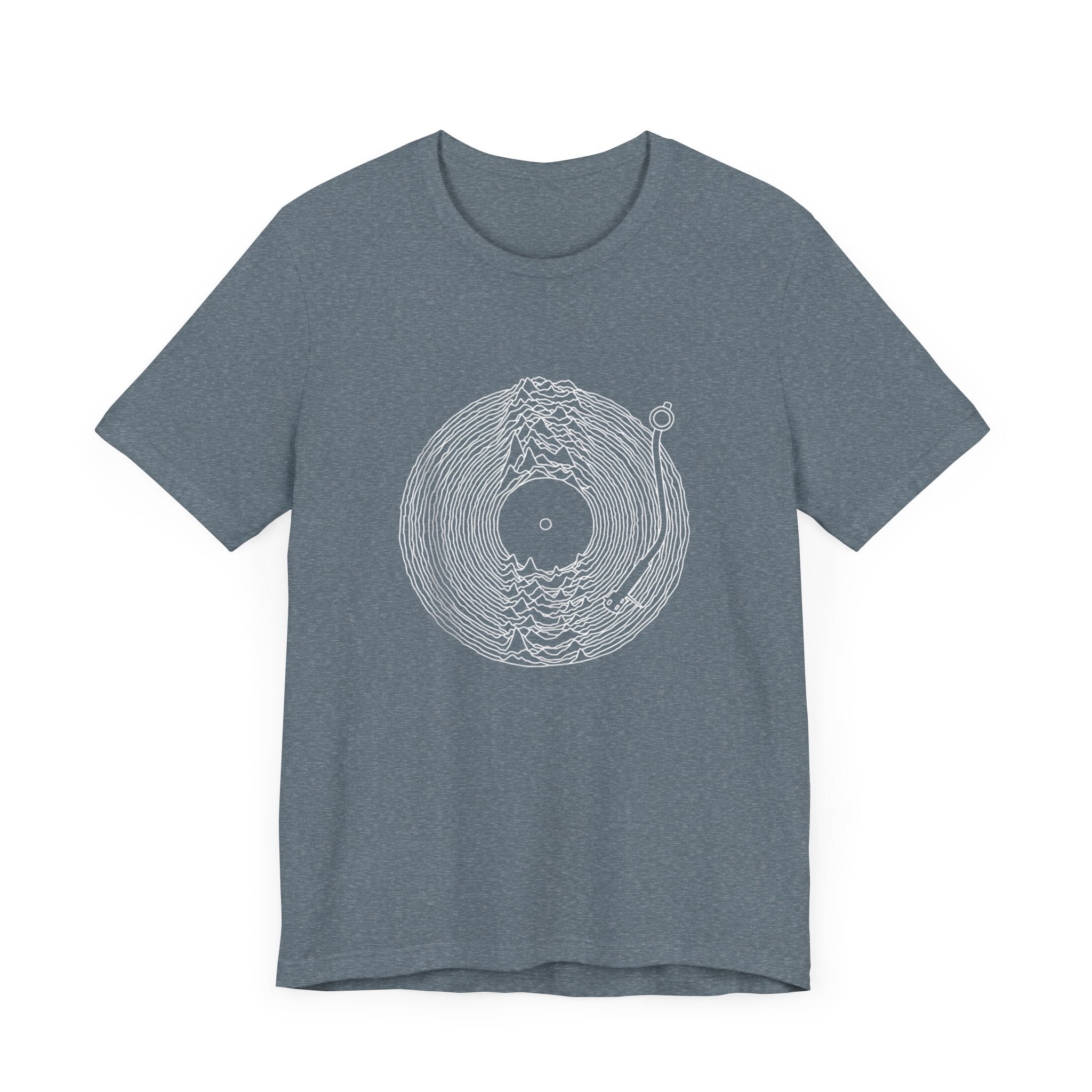 POP Culture Classics Unknown Pleasures Record Unisex Jersey Short Sleeve T-Shirt - POPvault