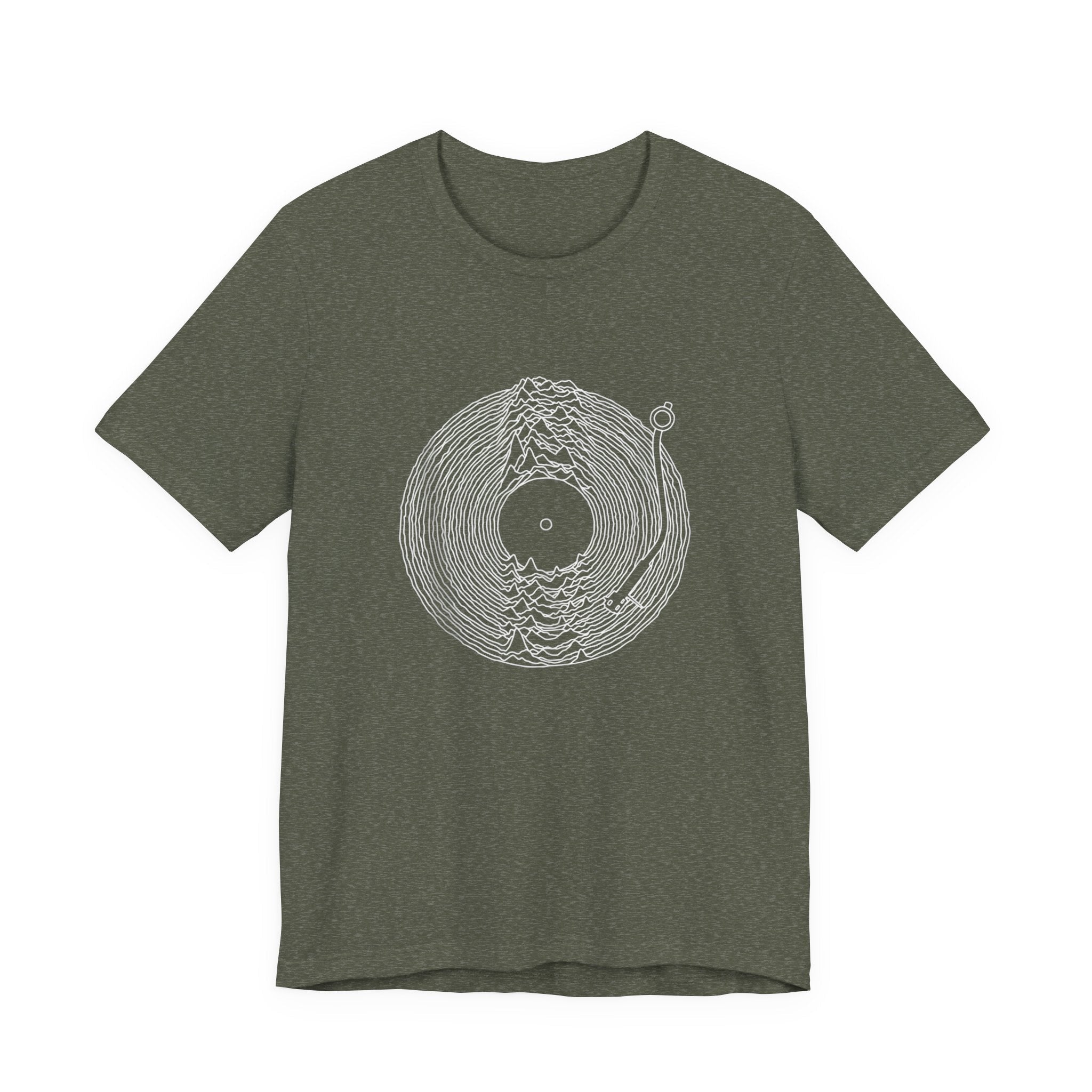 POP Culture Classics Unknown Pleasures Record Unisex Jersey Short Sleeve T-Shirt - POPvault