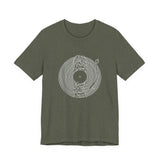 POP Culture Classics Unknown Pleasures Record Unisex Jersey Short Sleeve T-Shirt - POPvault
