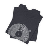 POP Culture Classics Unknown Pleasures Record Unisex Jersey Short Sleeve T-Shirt - POPvault