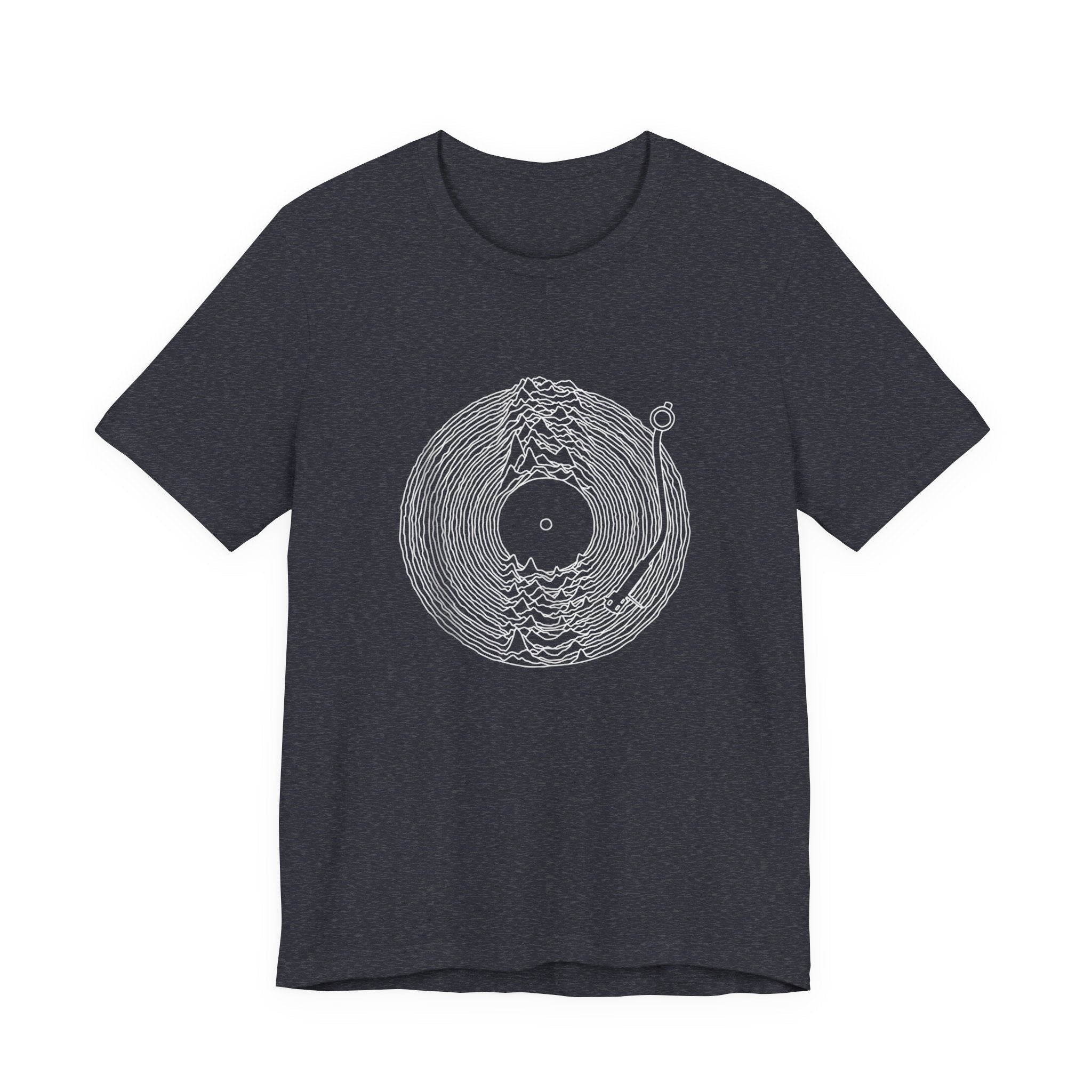 POP Culture Classics Unknown Pleasures Record Unisex Jersey Short Sleeve T-Shirt - POPvault