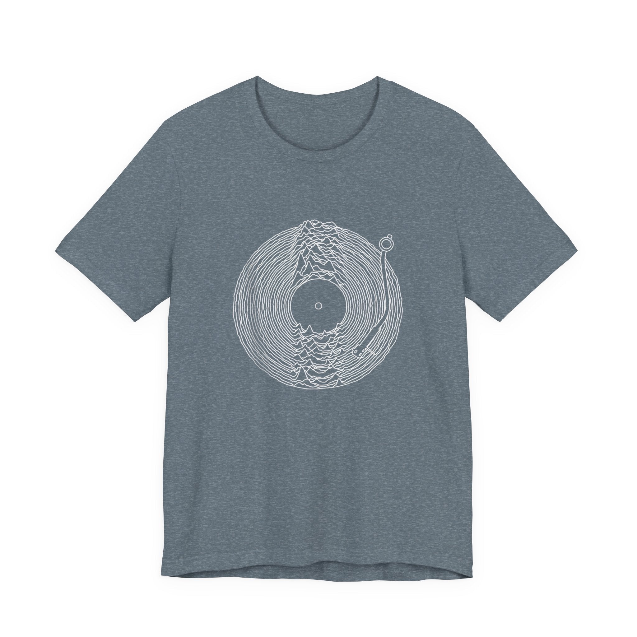 POP Culture Classics Unknown Pleasures Record Unisex Jersey Short Sleeve T-Shirt - POPvault