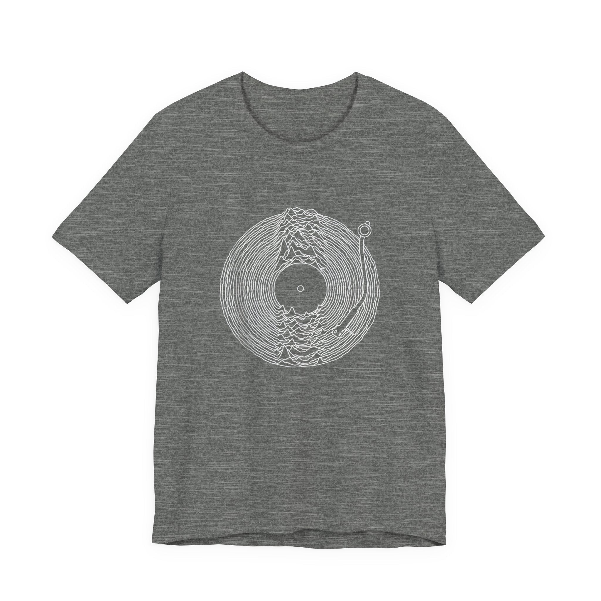 POP Culture Classics Unknown Pleasures Record Unisex Jersey Short Sleeve T-Shirt - POPvault