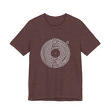 POP Culture Classics Unknown Pleasures Record Unisex Jersey Short Sleeve T-Shirt - POPvault