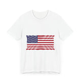 POP Culture Classics USA Flag Unisex Jersey Short Sleeve T-Shirt - POPvault