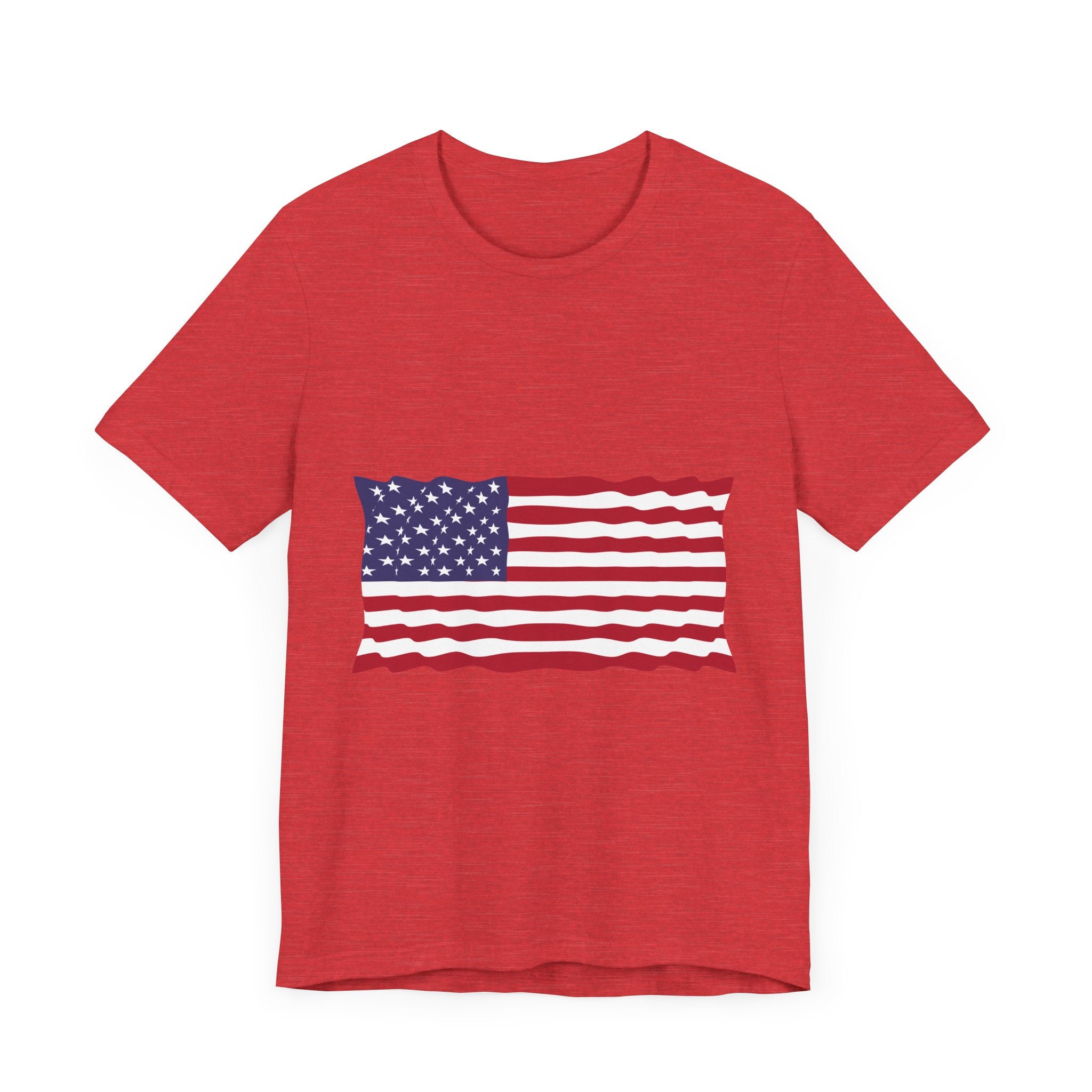 POP Culture Classics USA Flag Unisex Jersey Short Sleeve T-Shirt - POPvault