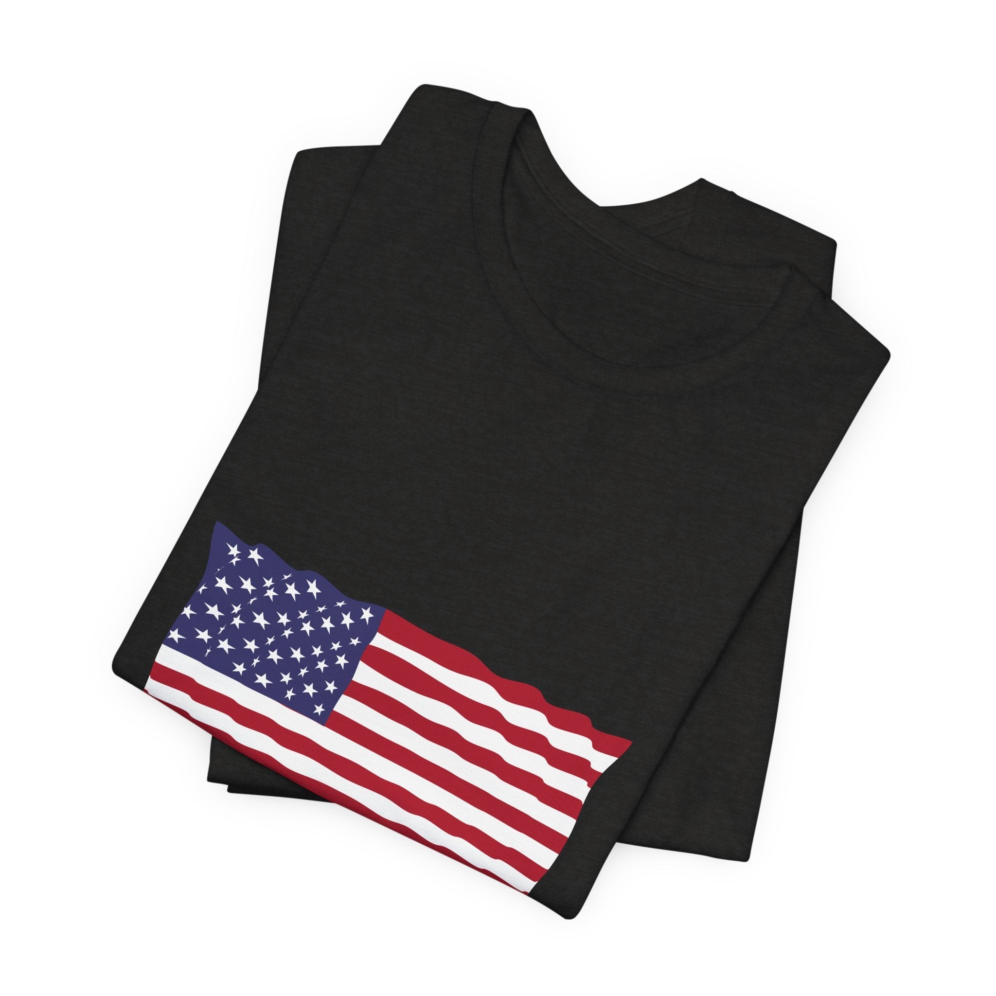 POP Culture Classics USA Flag Unisex Jersey Short Sleeve T-Shirt - POPvault