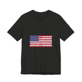 POP Culture Classics USA Flag Unisex Jersey Short Sleeve T-Shirt - POPvault