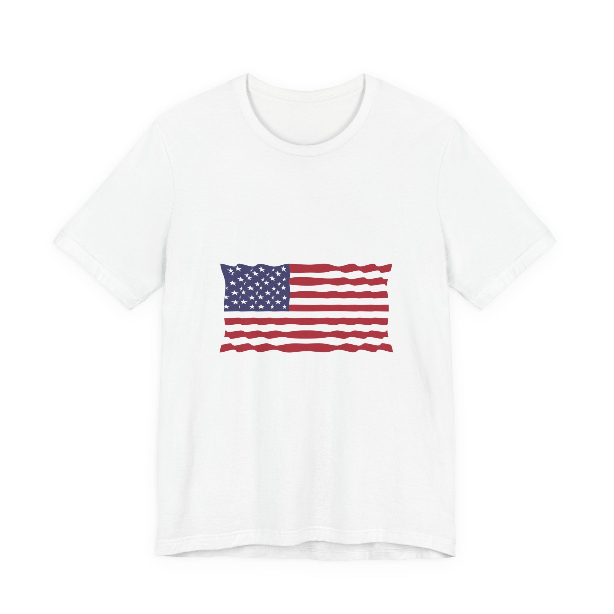 POP Culture Classics USA Flag Unisex Jersey Short Sleeve T-Shirt - POPvault