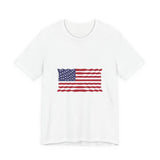 POP Culture Classics USA Flag Unisex Jersey Short Sleeve T-Shirt - POPvault