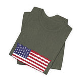 POP Culture Classics USA Flag Unisex Jersey Short Sleeve T-Shirt - POPvault
