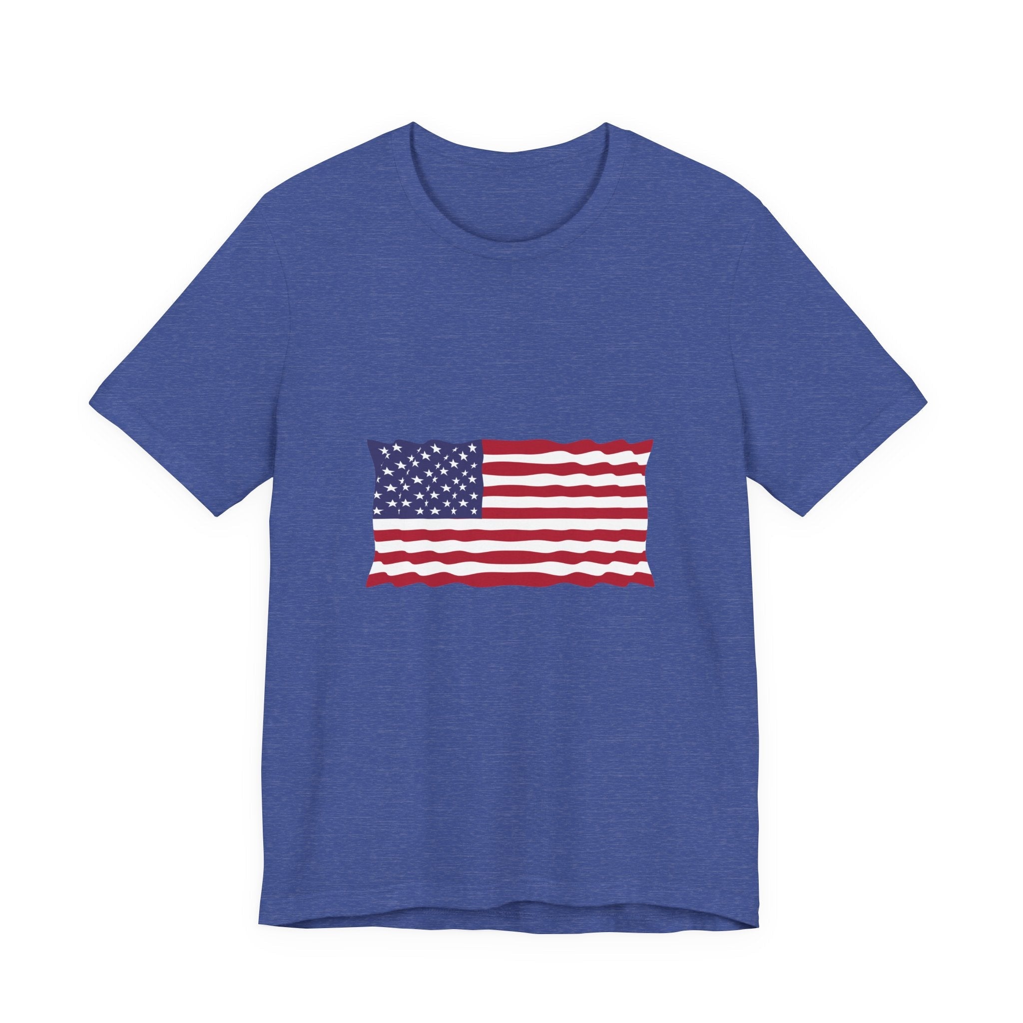 POP Culture Classics USA Flag Unisex Jersey Short Sleeve T-Shirt - POPvault