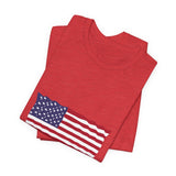 POP Culture Classics USA Flag Unisex Jersey Short Sleeve T-Shirt - POPvault