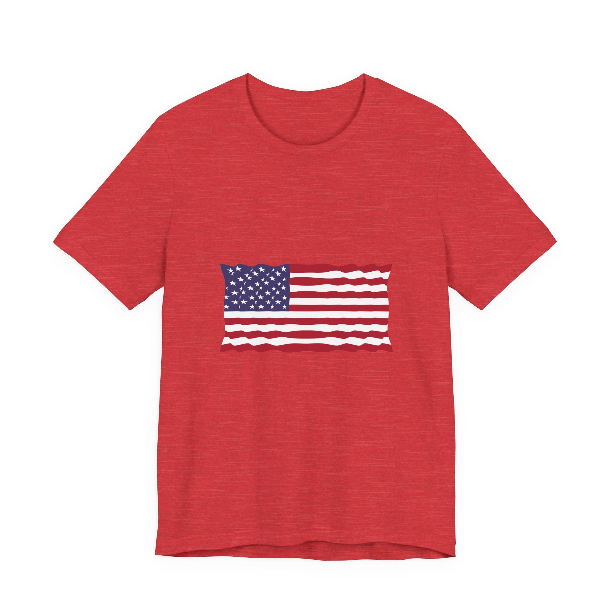 POP Culture Classics USA Flag Unisex Jersey Short Sleeve T-Shirt - POPvault