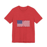 POP Culture Classics USA Flag Unisex Jersey Short Sleeve T-Shirt - POPvault