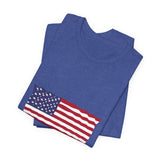 POP Culture Classics USA Flag Unisex Jersey Short Sleeve T-Shirt - POPvault