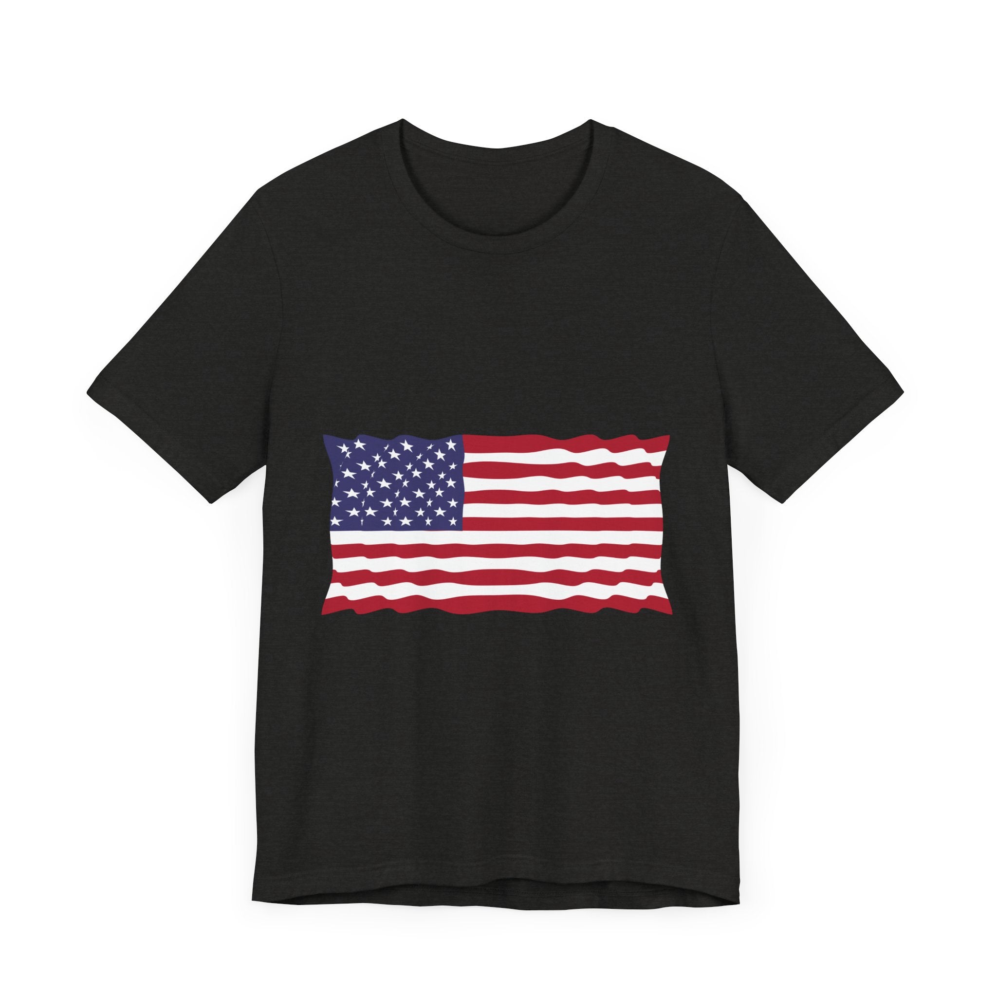 POP Culture Classics USA Flag Unisex Jersey Short Sleeve T-Shirt - POPvault