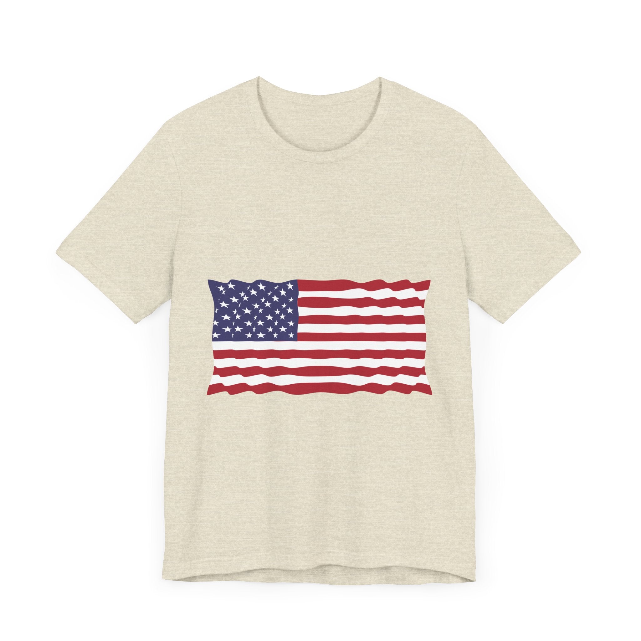 POP Culture Classics USA Flag Unisex Jersey Short Sleeve T-Shirt - POPvault