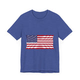 POP Culture Classics USA Flag Unisex Jersey Short Sleeve T-Shirt - POPvault