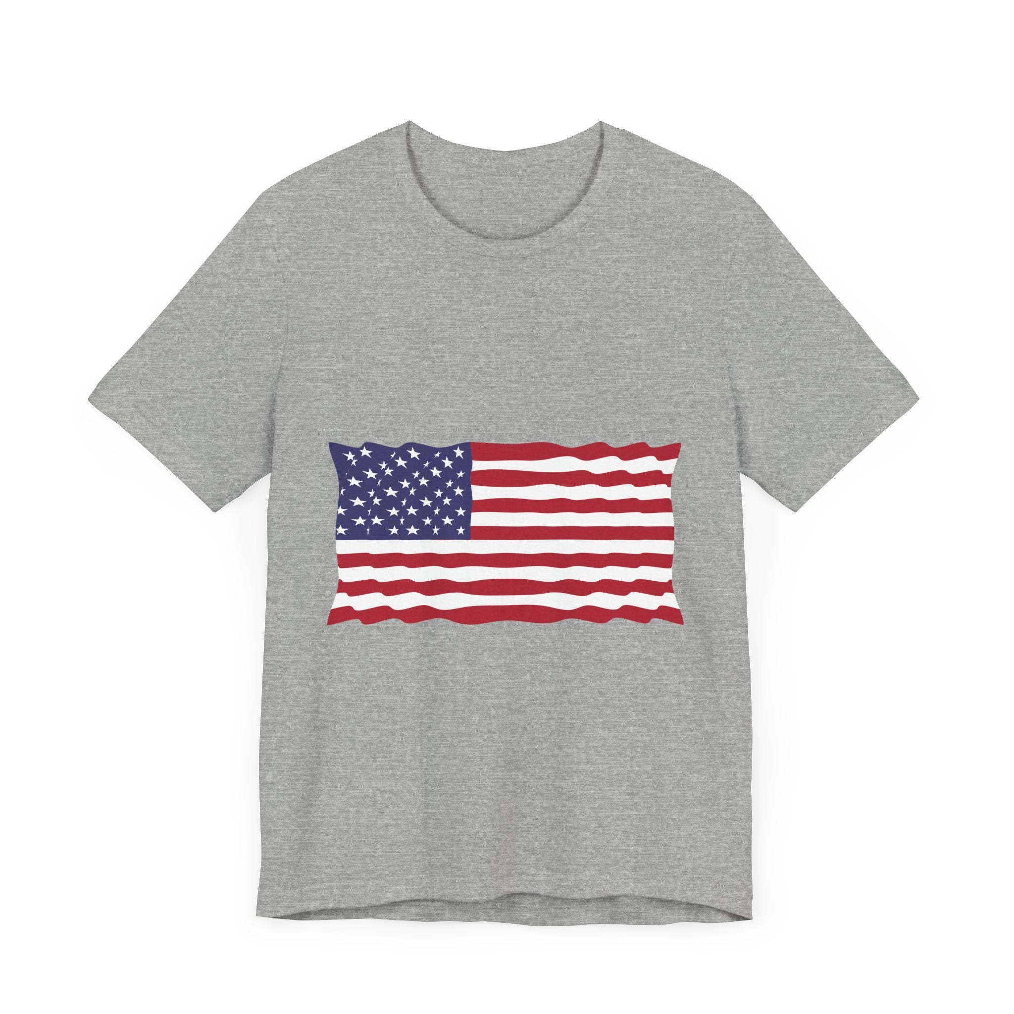 POP Culture Classics USA Flag Unisex Jersey Short Sleeve T-Shirt - POPvault