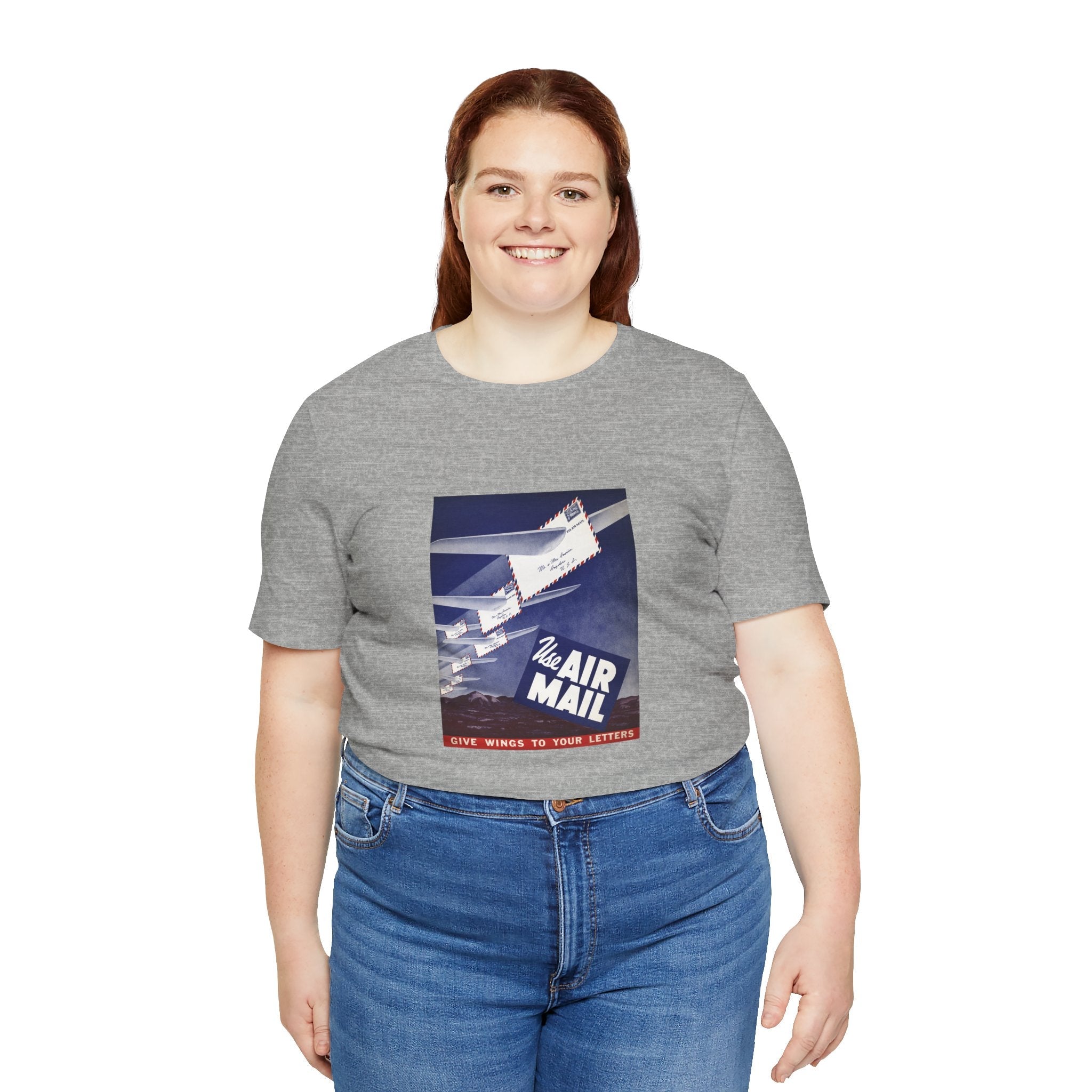 POP Culture Classics Use Airmail Unisex Jersey Short Sleeve T-Shirt - POPvault