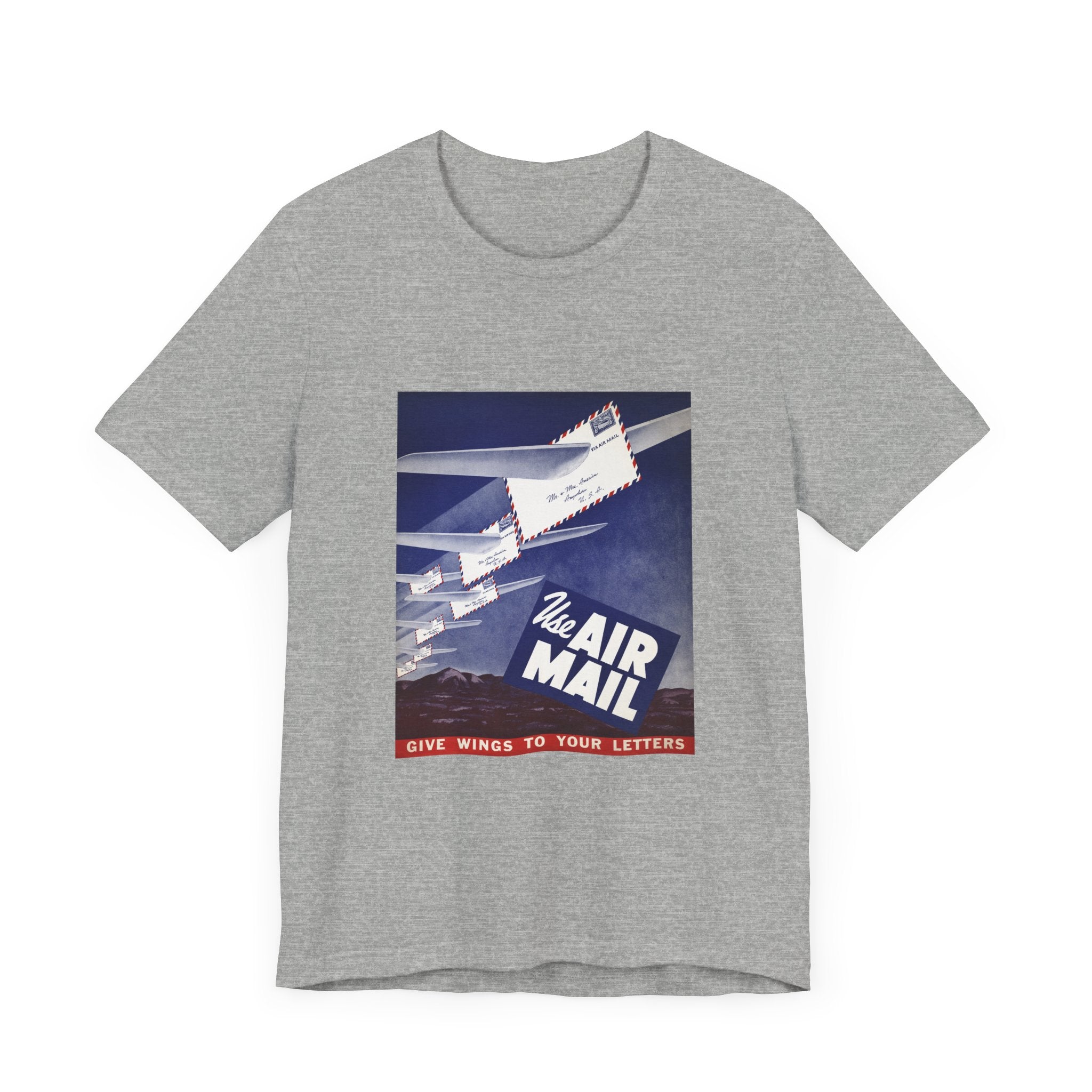 POP Culture Classics Use Airmail Unisex Jersey Short Sleeve T-Shirt - POPvault